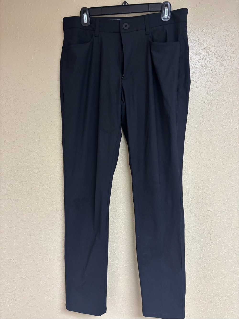 Men's Black Dress Pants - Tailored Straight Leg